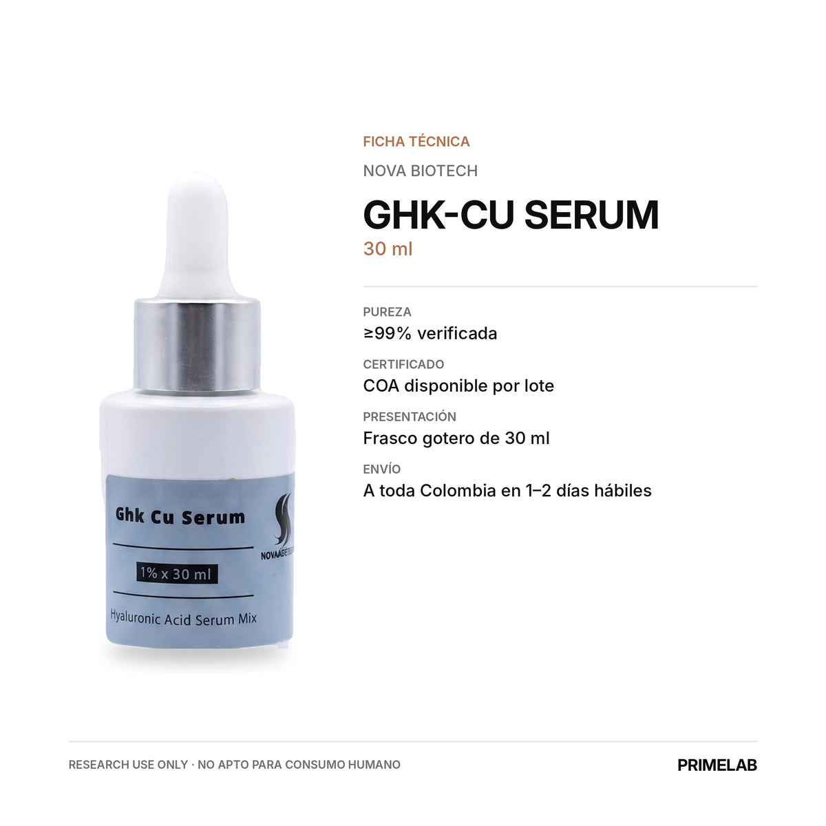 GHK-Cu Serum - ficha técnica - PRIMELAB